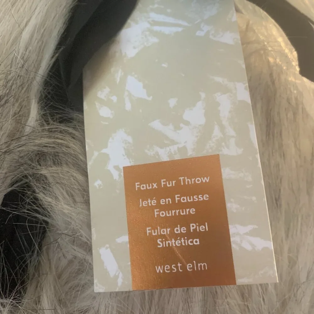 West Elm Faux Fur Blanket
